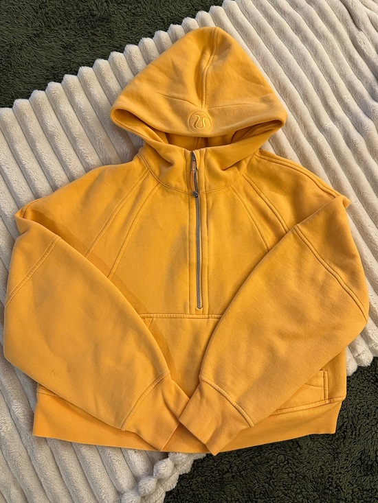 lululemon athletica Tops - Lululemon Mango Half-Zip Scuba Hoodie